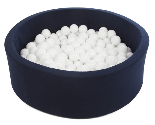 Soft Jersey ball pit with 300 balls, navy