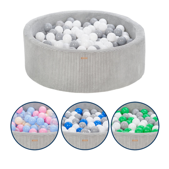 Ball pit + 300 balls, corduroy fabric