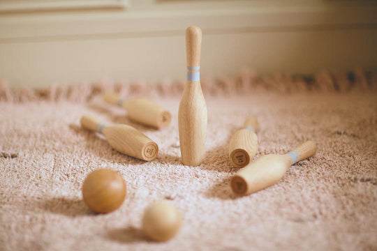 Wooden Bowling Pins - Natural