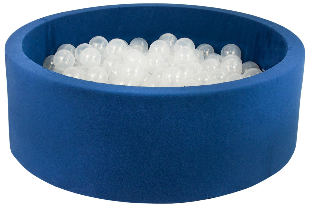 Soft Jersey ball pit with 200 balls, navy