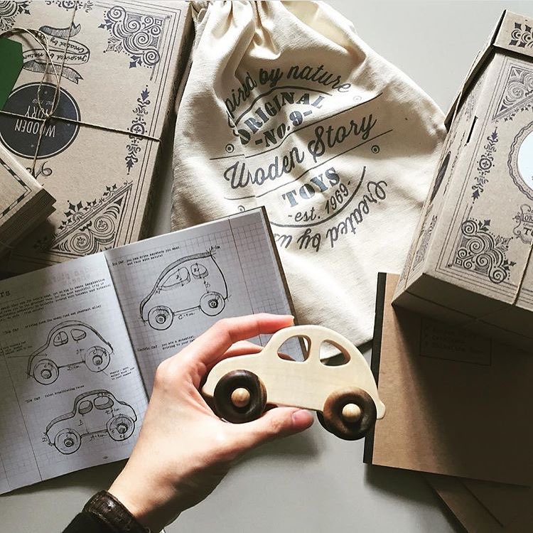 Houten auto - Jaren 30 - 1930s