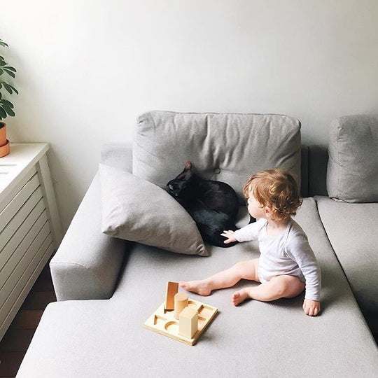 Houten vormensorteerblokken - Naturel XL