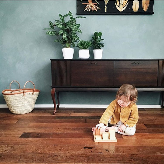 Houten vormensorteerblokken - Naturel XL