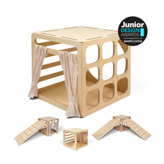 CUBITRI® Klimspeelkubus met houten raam
