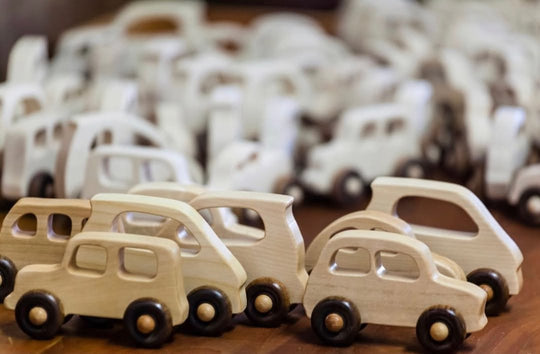 Houten Speelgoedauto - elektrisch