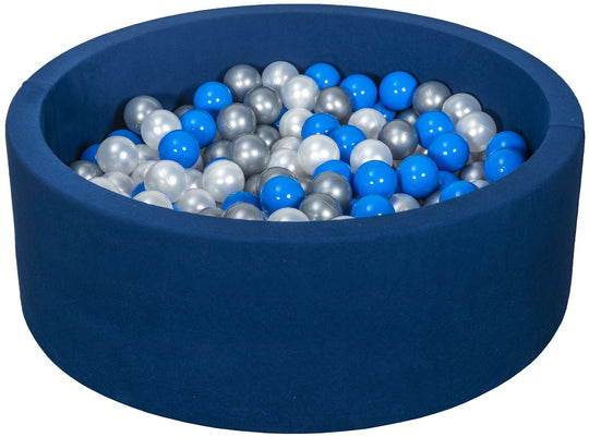 Soft Jersey ball pit with 300 balls, navy