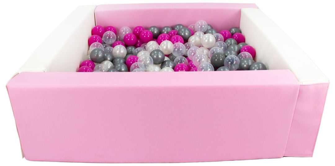 Square eco-leather ball pit with 300 balls, 5 elements