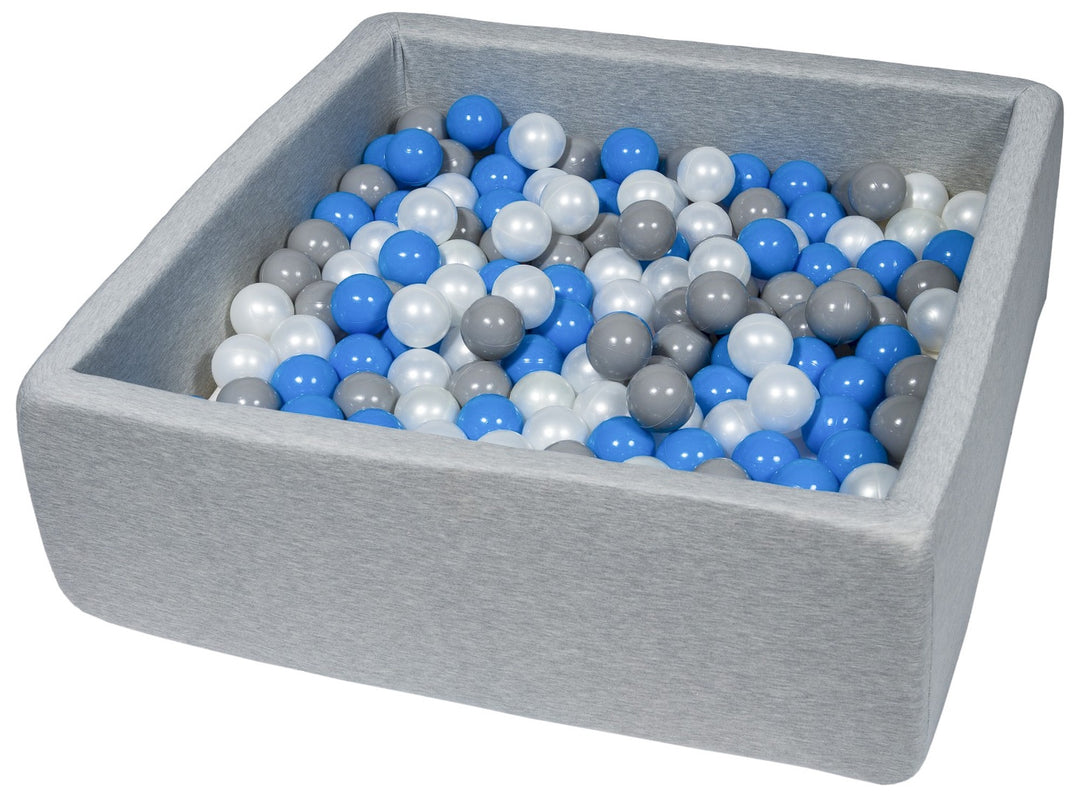 Soft Jersey ball pit with 300 balls, 90x90 cm