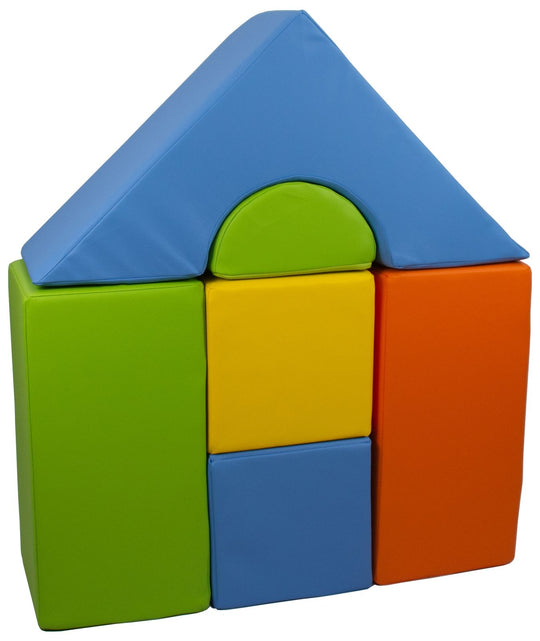 Mini castle set of 6 large foam blocks