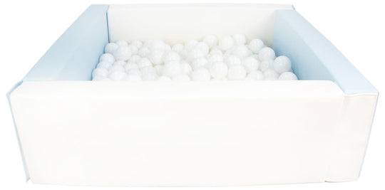 Square eco-leather ball pit with 200 balls, 5 elements