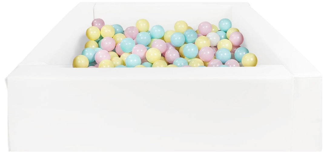 Square eco-leather ball pit with 200 balls, 5 elements