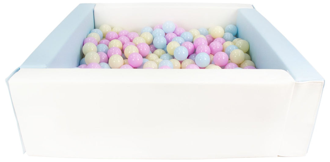 Square eco-leather ball pit with 300 balls, 5 elements