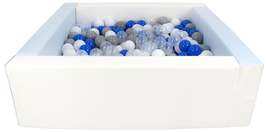 Square eco-leather ball pit with 300 balls, 5 elements