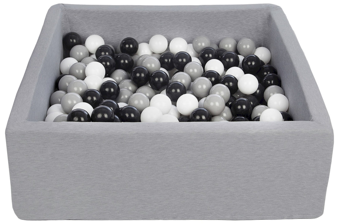 Soft Jersey ball pit with 300 balls, 90x90 cm
