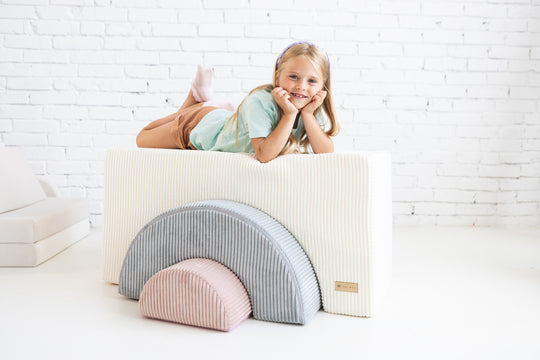 Rainbow set of 3 large foam blocks