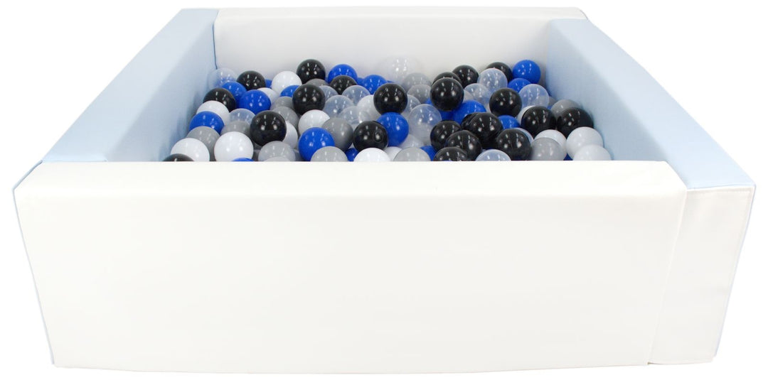 Square eco-leather ball pit with 200 balls, 5 elements