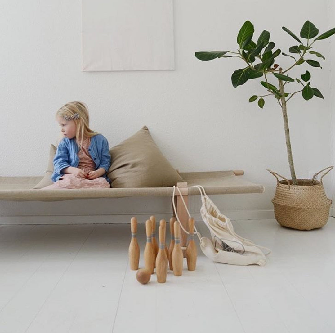 Wooden Bowling Pins - Natural