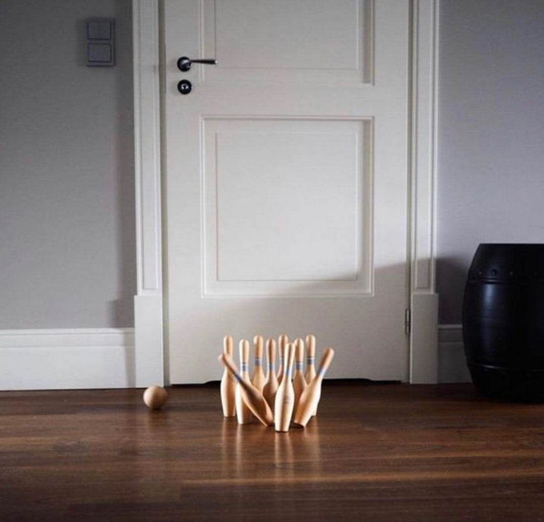 Wooden Bowling Pins - Natural