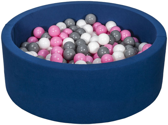Soft Jersey ball pit with 200 balls, navy