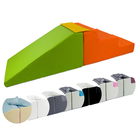 Slide + steps set of 2 large foam blocks
