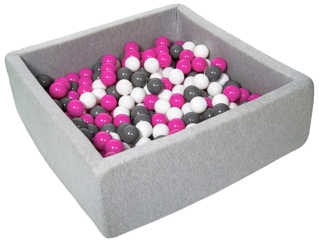 Soft Jersey ball pit with 300 balls, 90x90 cm