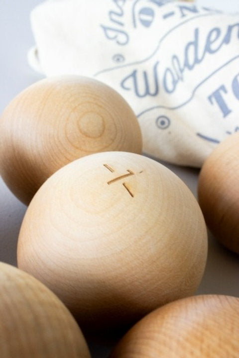 Houten jeu de boules spel
