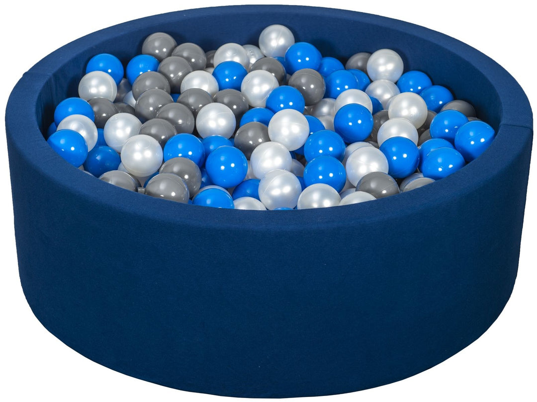 Soft Jersey ball pit with 450 balls, navy