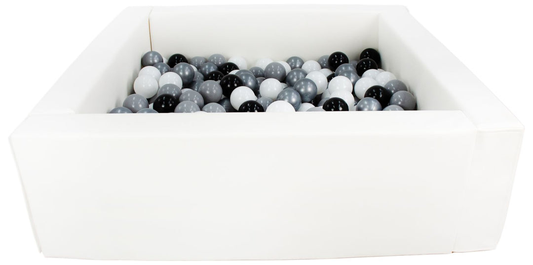 Square eco-leather ball pit with 200 balls, 5 elements