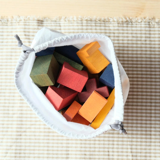 Houten torenpuzzel - kleurrijk