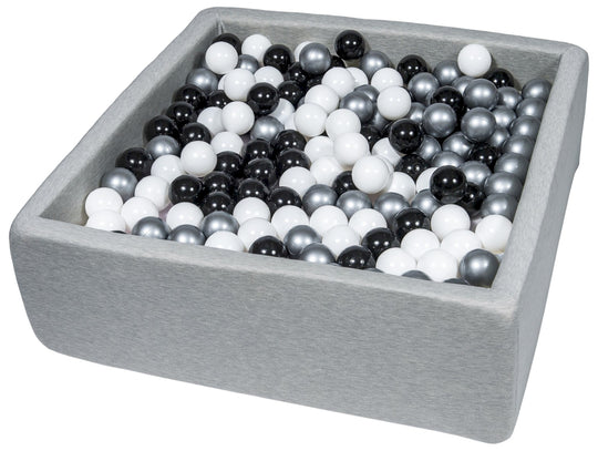 Soft Jersey ball pit with 450 balls, 90x90 cm