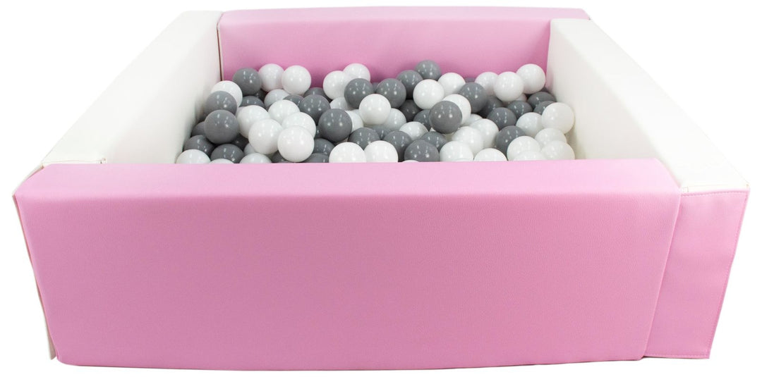 Square eco-leather ball pit with 300 balls, 5 elements