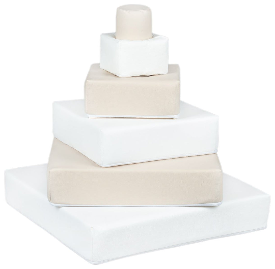 Pyramid set of 6 large foam blocks