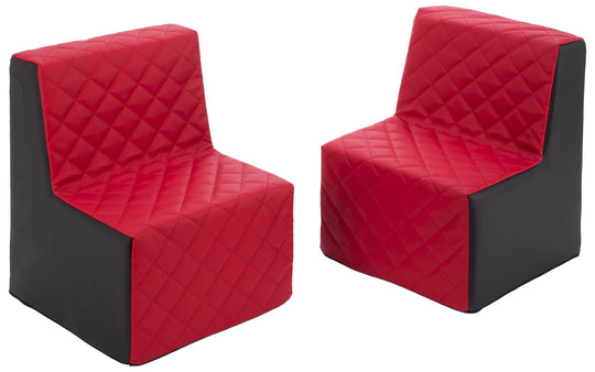 Kids furniture set: 2xarmchair, eco leather quilted