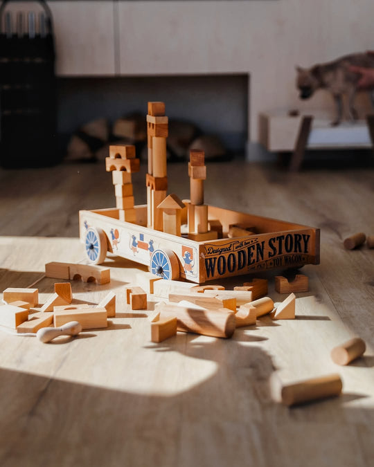 Wooden Story Houten karretje