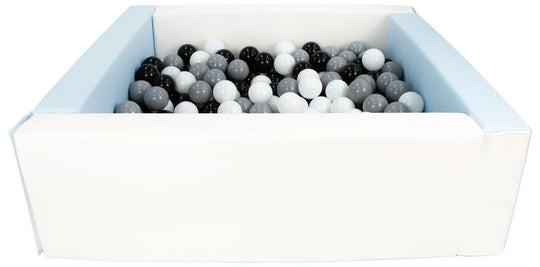Square eco-leather ball pit with 300 balls, 5 elements