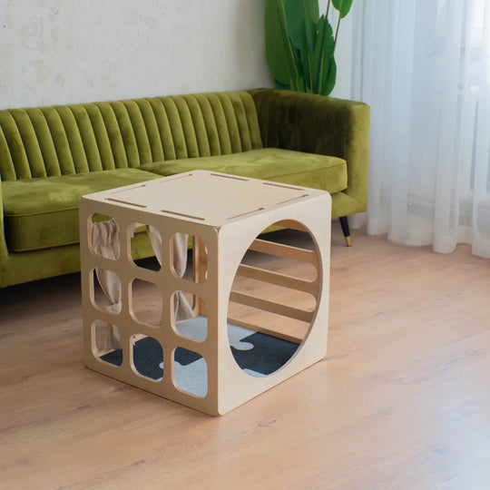 CUBITRI® Climbing Play Cube With Wooden Window
