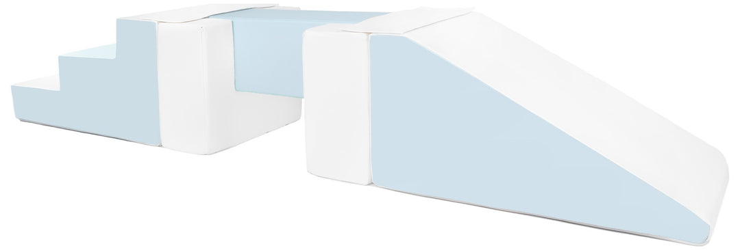 Footbridge + slide set of 5 large foam blocks