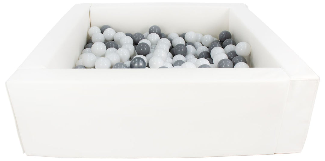 Square eco-leather ball pit with 200 balls, 5 elements