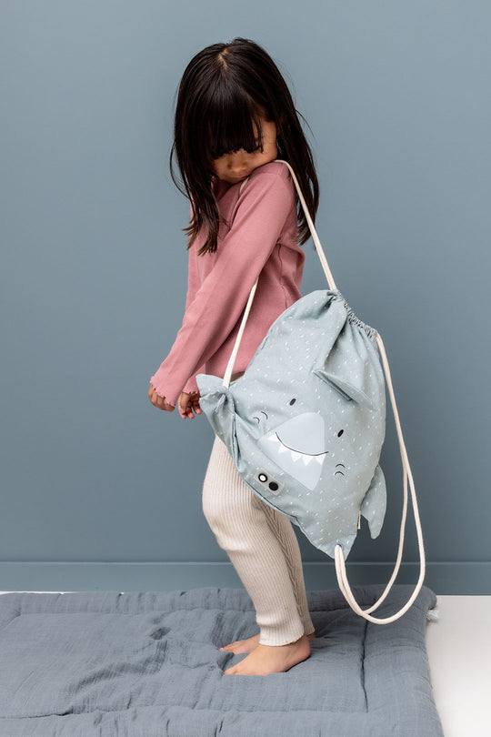 Trekkoordtas  - Gymtas - Turnzak - Zwemtas - Mr. Shark