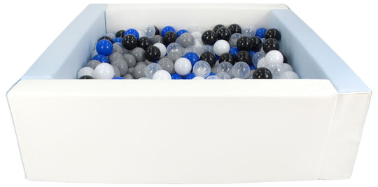 Square eco-leather ball pit with 300 balls, 5 elements