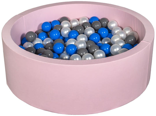 Soft Jersey ball pit with 200 balls, pink