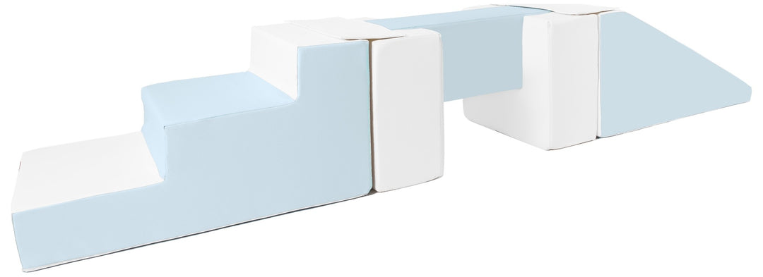 Footbridge + slide set of 5 large foam blocks