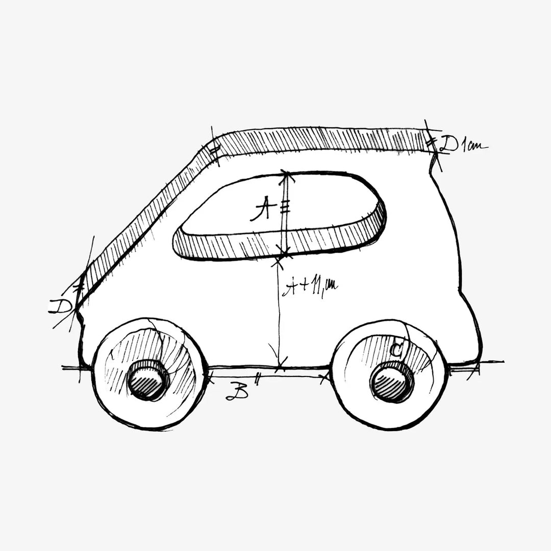 Houten Speelgoedauto - elektrisch