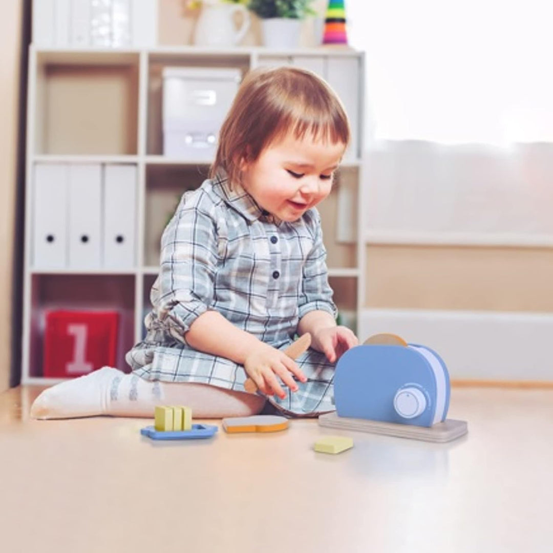 Wooden Small Toaster Set