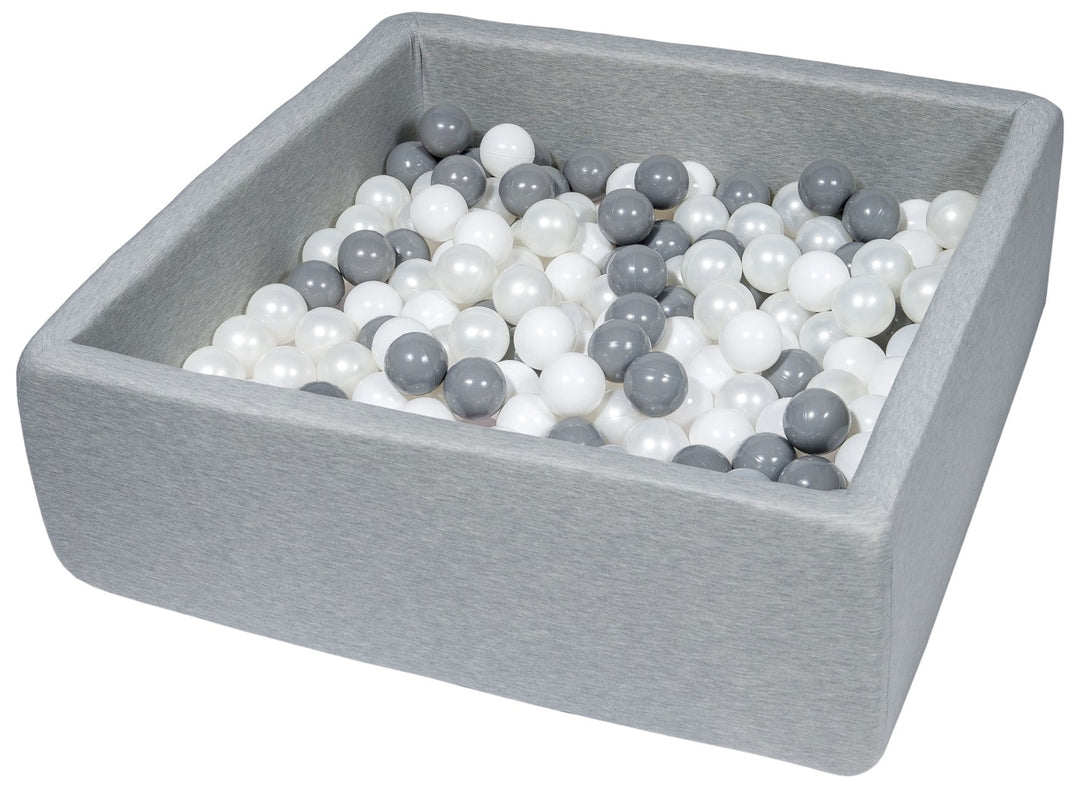 Soft Jersey ball pit with 300 balls, 90x90 cm