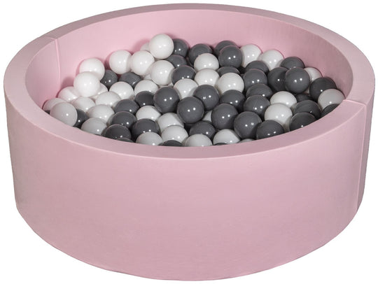 Soft Jersey ball pit with 200 balls, pink