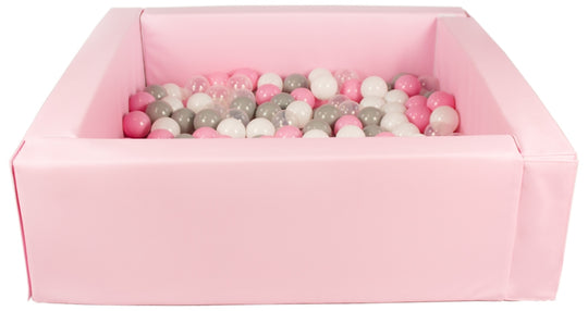 Square eco-leather ball pit with 200 balls, 5 elements