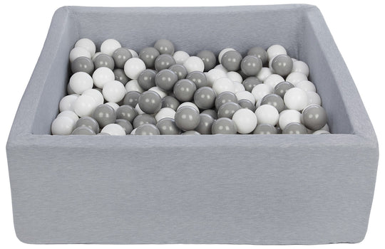 Soft Jersey ball pit with 300 balls, 90x90 cm