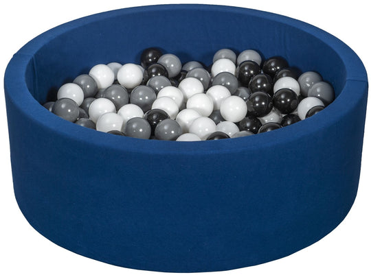 Soft Jersey ball pit with 300 balls, navy