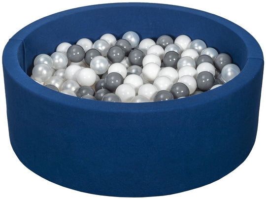 Soft Jersey ball pit with 300 balls, navy